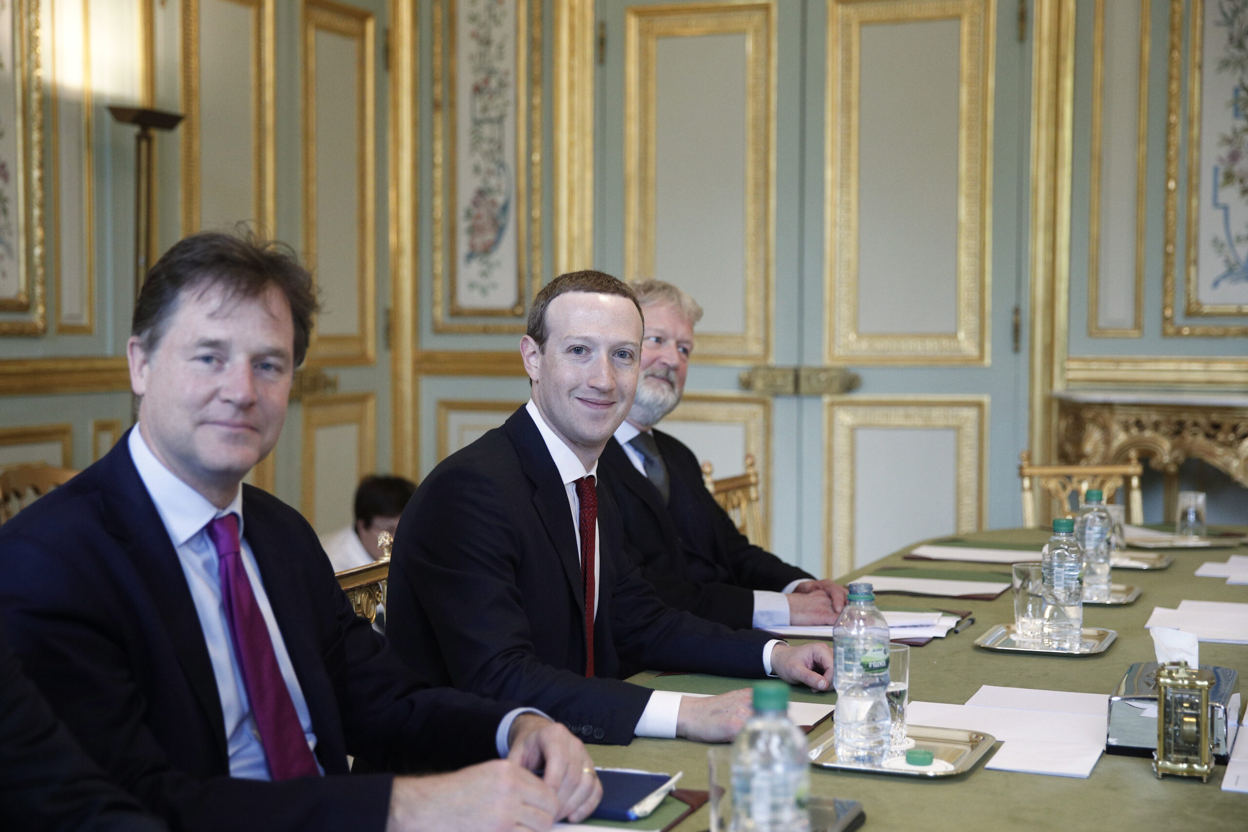 Clegg joins Mark Zuckerberg to meet President Macron in 2019