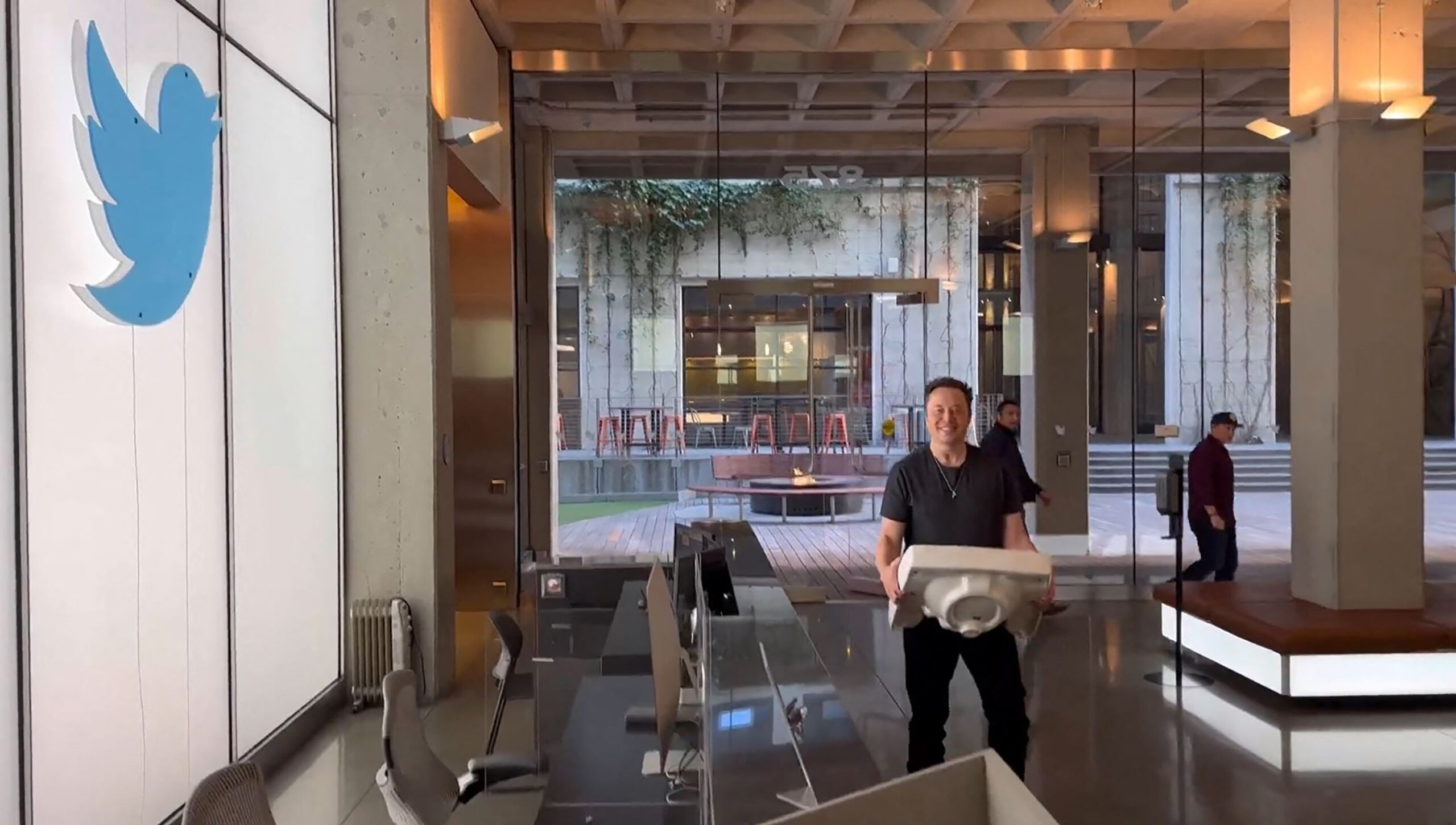 Musk bought Twitter in 2022 and posted a picture of himself making changes to the headquarters in San Francisco